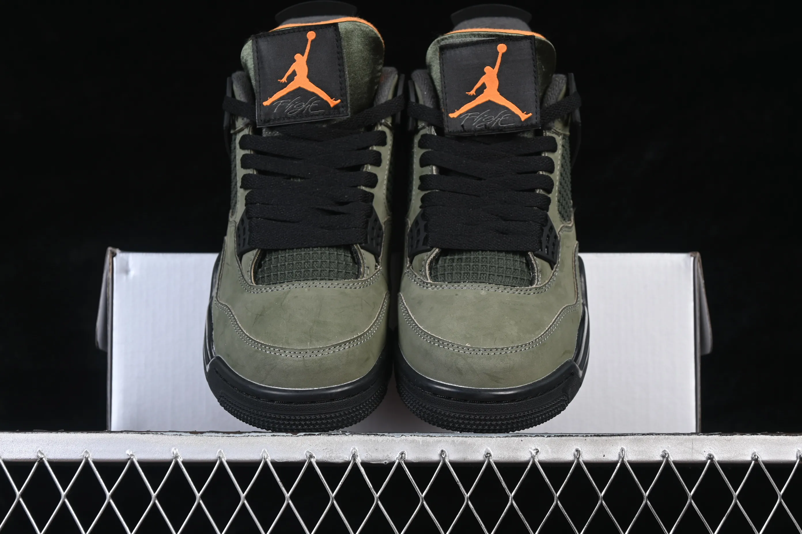 All categories Air Jordan Jordan series basketball shoes Air Jordan 4 Undefeated x Air Jordan 4 OG AJ4 Joe 4 olive green suede IB1519-200